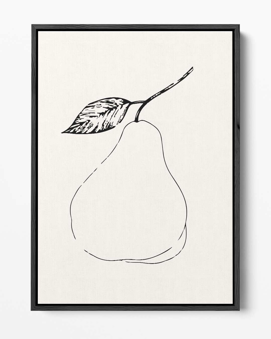Minimalistische Peer Illustratie – portret kunstwerk als wanddecoratie