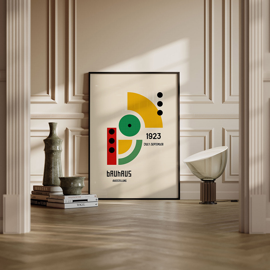 Vorm en kleur – moderne Bauhaus wandkunst als poster