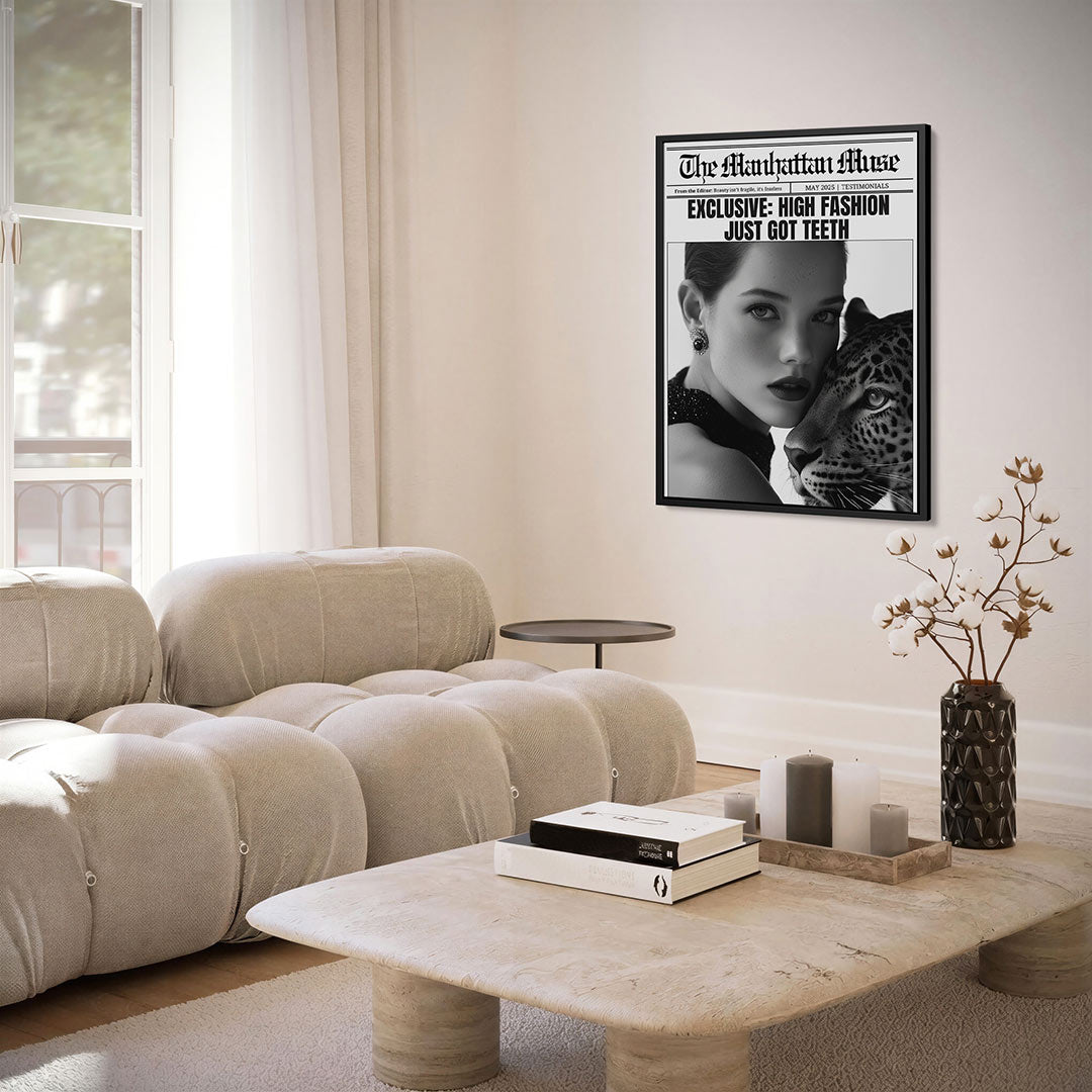 Mode en wildheid – staand wanddecoratie kunstwerk