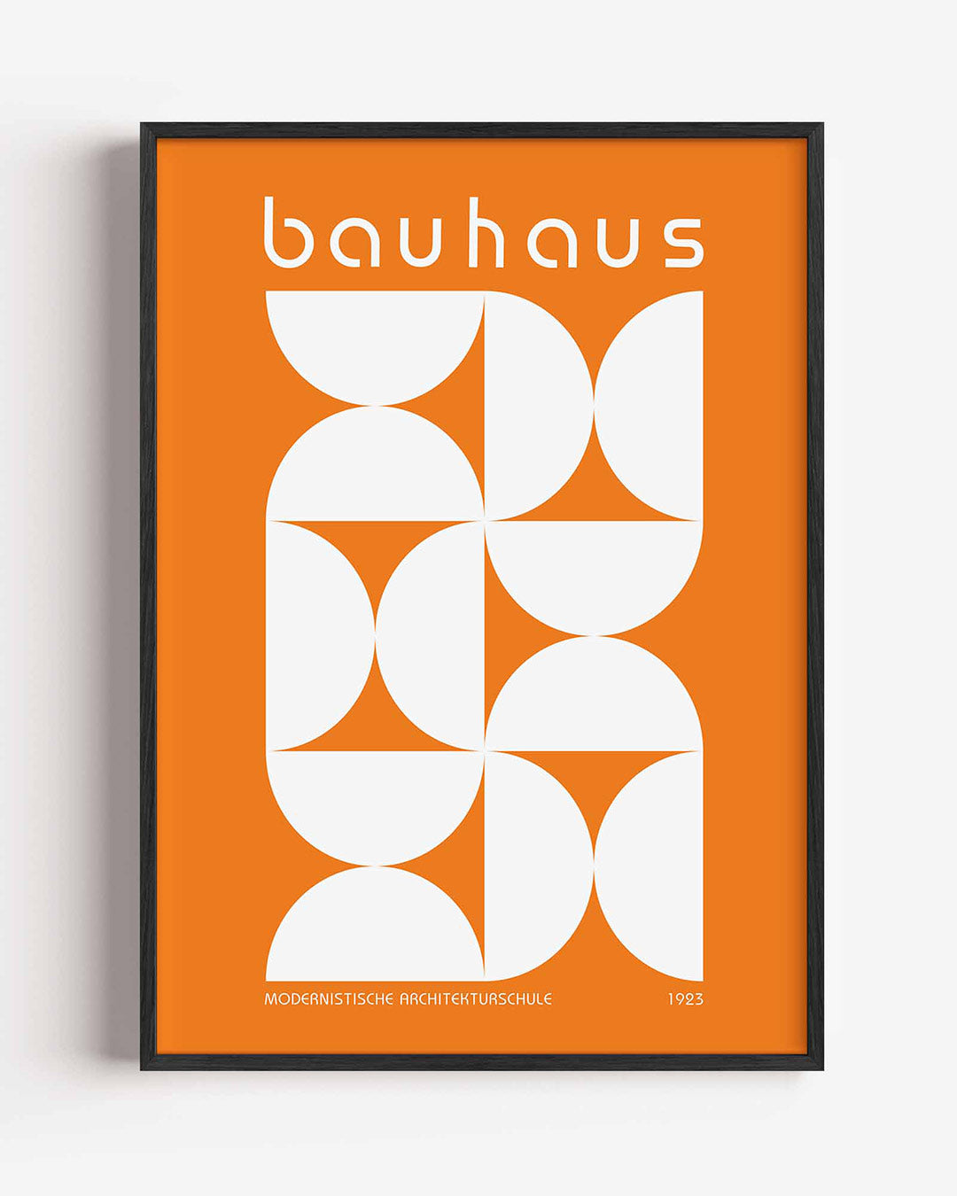 Vormritme en kleur – staande Bauhaus poster als wanddecoratie