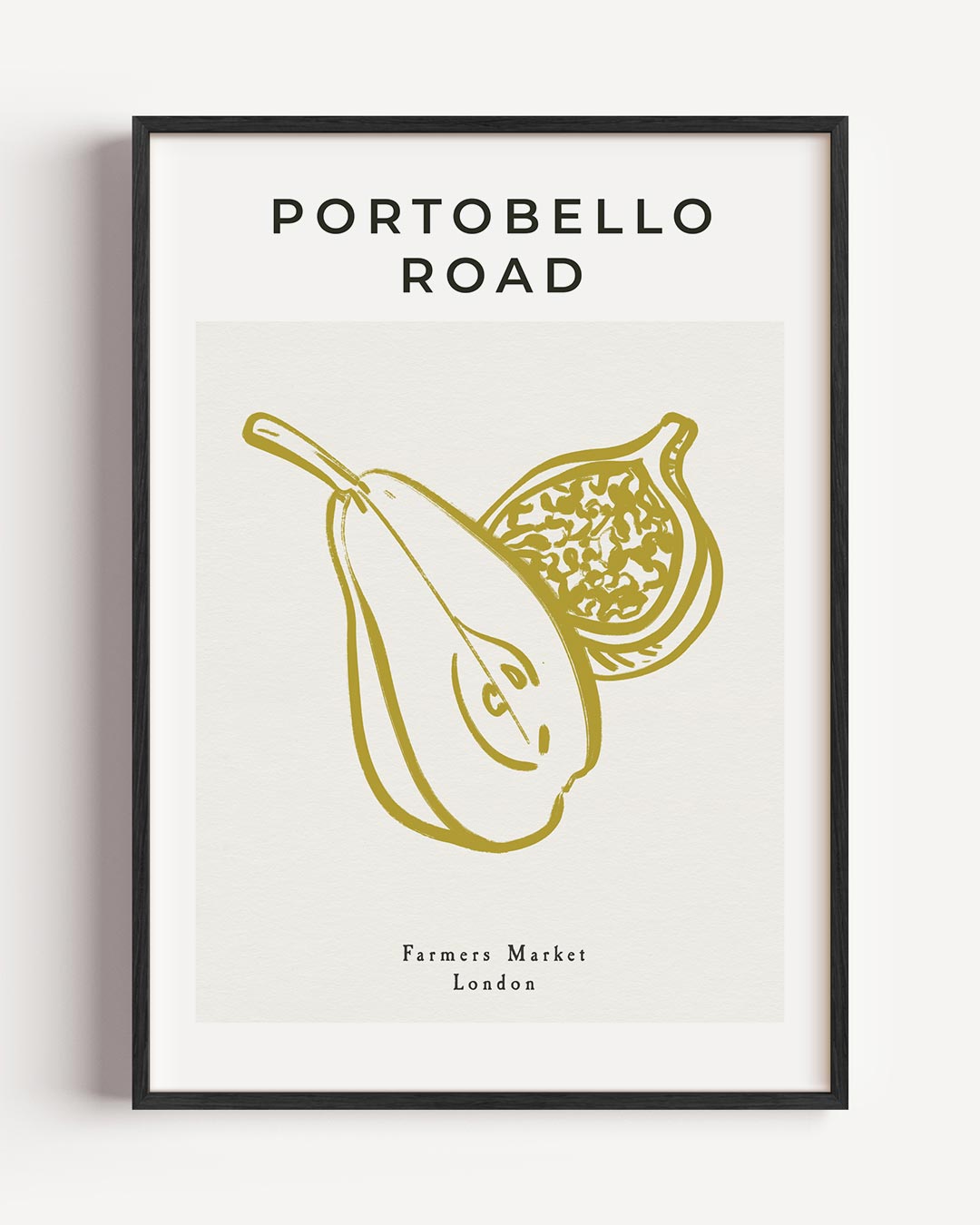 Elegante Portobello Road – keuken portret poster als wanddecoratie
