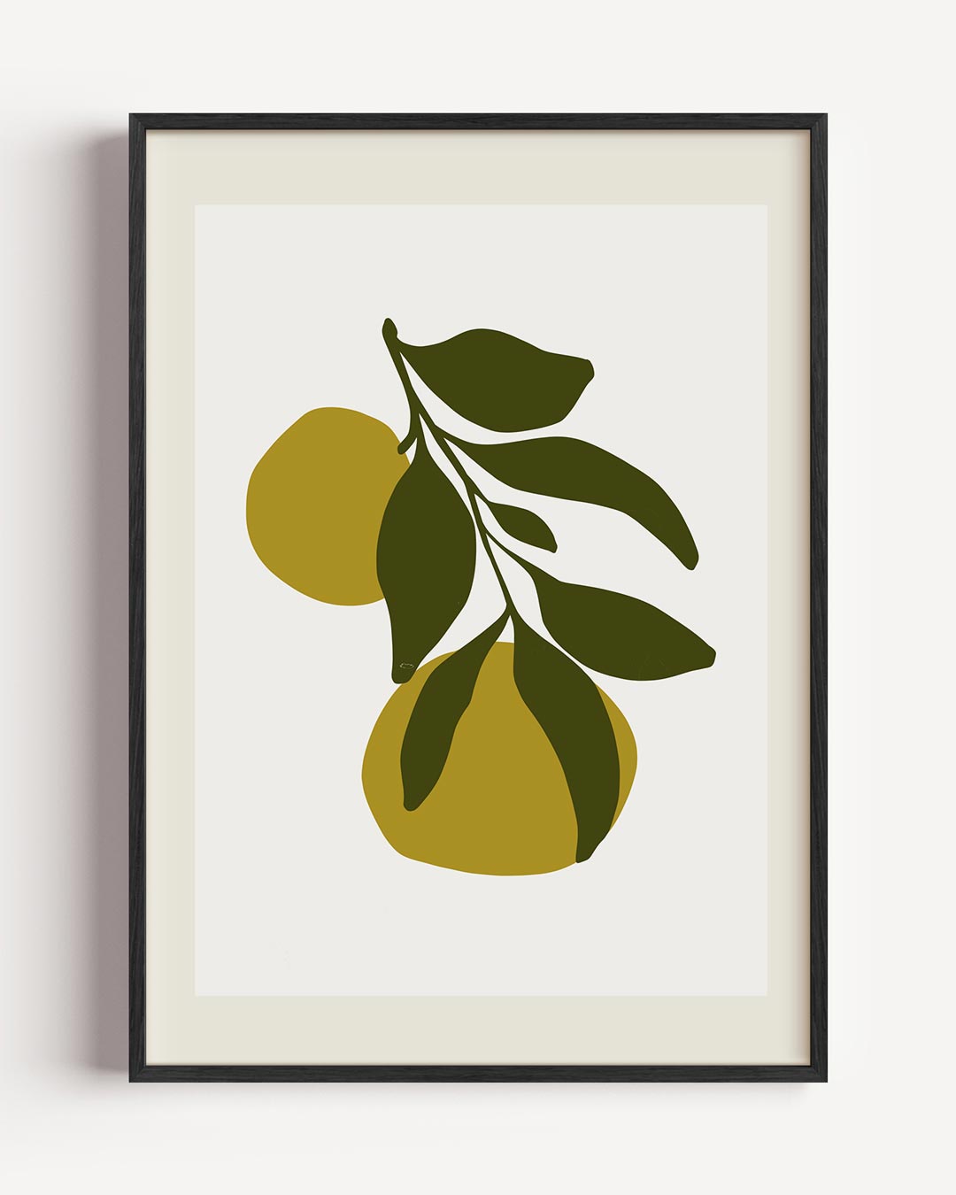 Lemony Vibes Wanddecoratie – bloemen portret poster als wanddecoratie