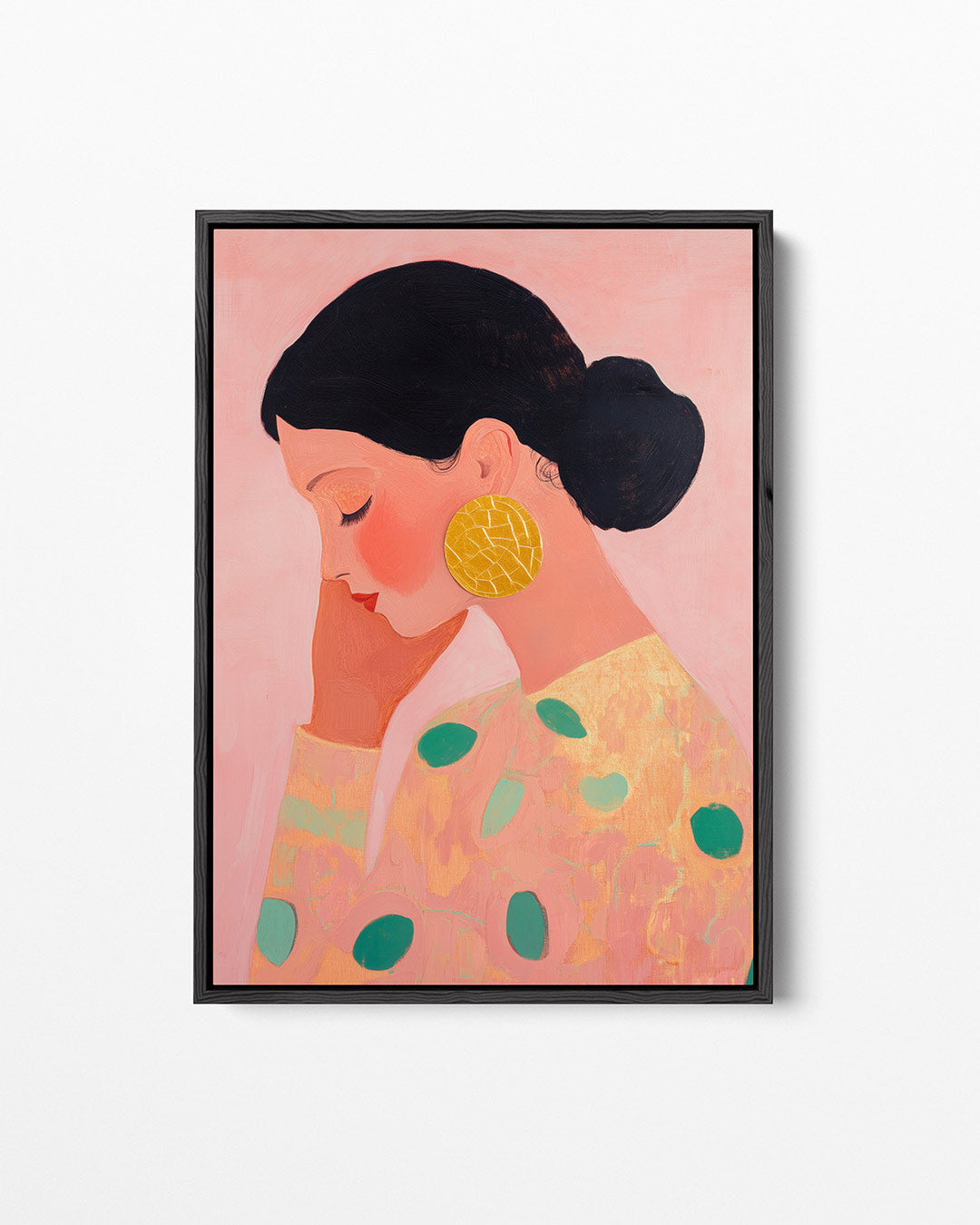 Vrouwelijk portret – staand wanddecoratie kunstwerk