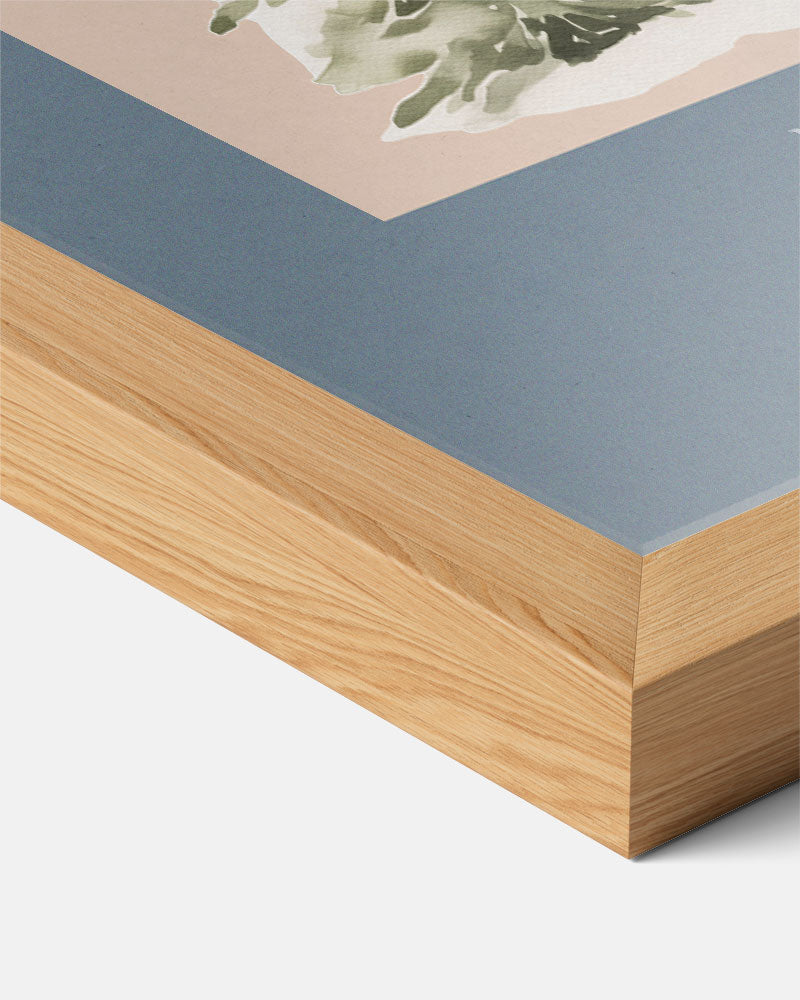 Warme Winterhuis – staande muurposter voor kerst