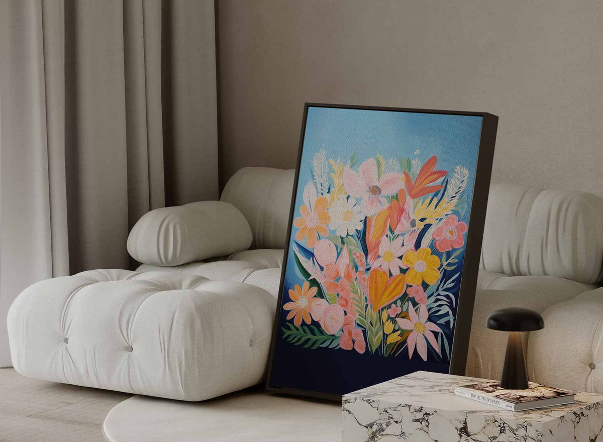Vrolijke Bloemenpracht – portret kunstwerk als wanddecoratie, afbeelding 13