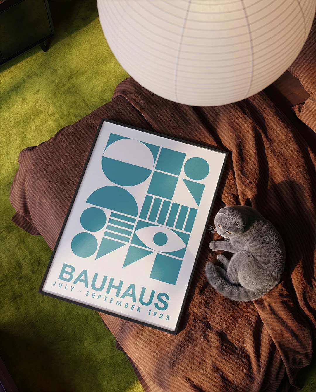Vormen en vlakken – moderne Bauhaus wandkunst als poster