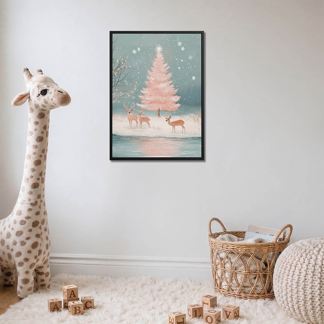 Winterlandschap – moderne staande wandkunst