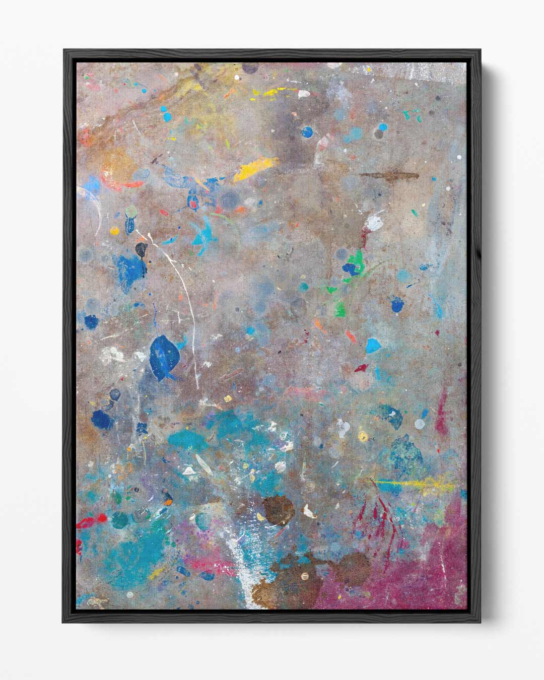 Kleurrijke Abstracte Expressie – staand kunstwerk voor modern interieur
