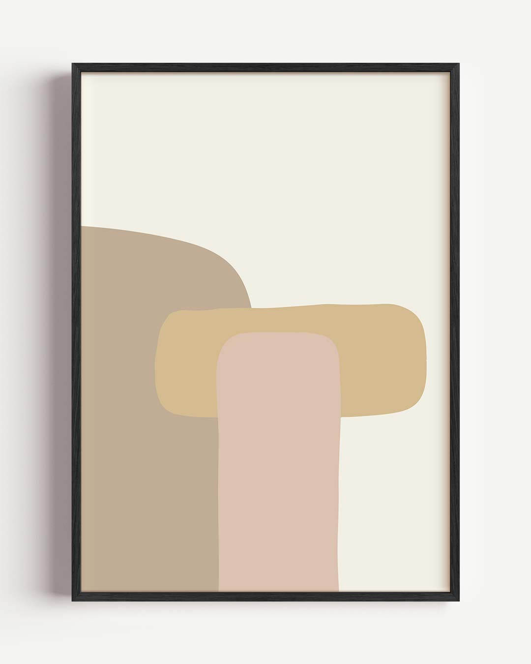 Zonsondergang Abstract – kleurrijke abstracte portret poster als wanddecoratie