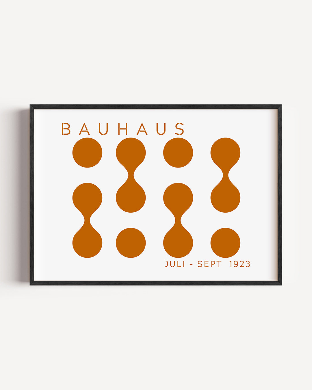 Vorm en balans – liggende Bauhaus poster als wanddecoratie