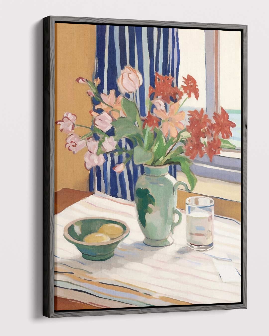 Tijdloze Bloemsymfonie – dibond kunstwerk als wanddecoratie