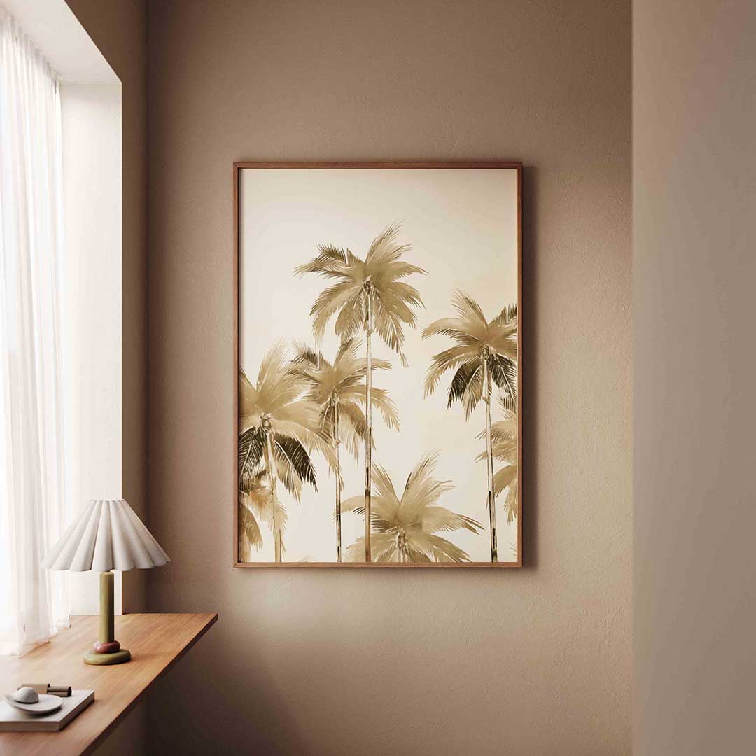 Palmboom silhouetten – staande jungle wanddecoratie van WallArtistic