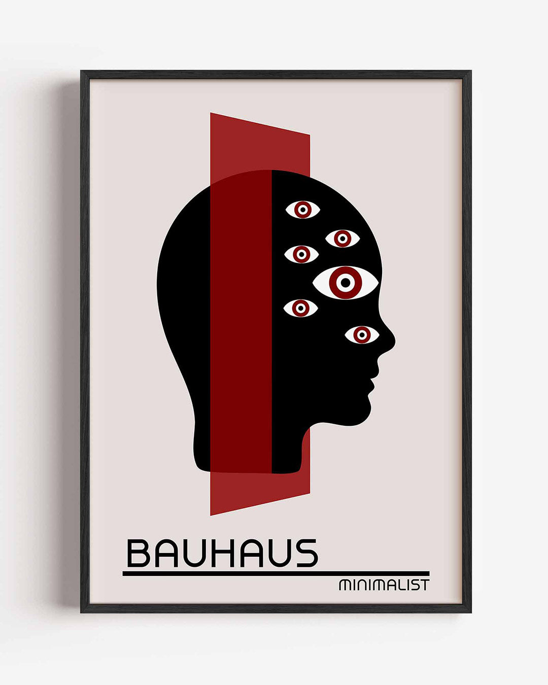 Vormen en vlaken – staande Bauhaus poster als wanddecoratie