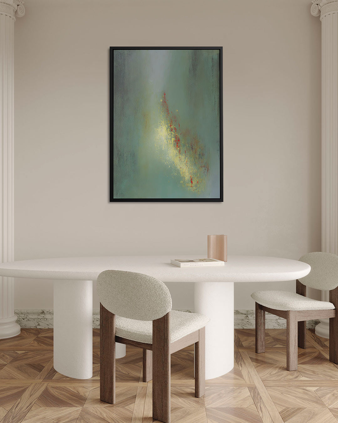 Vloeiende kleurencompositie – staand wanddecoratie kunstwerk