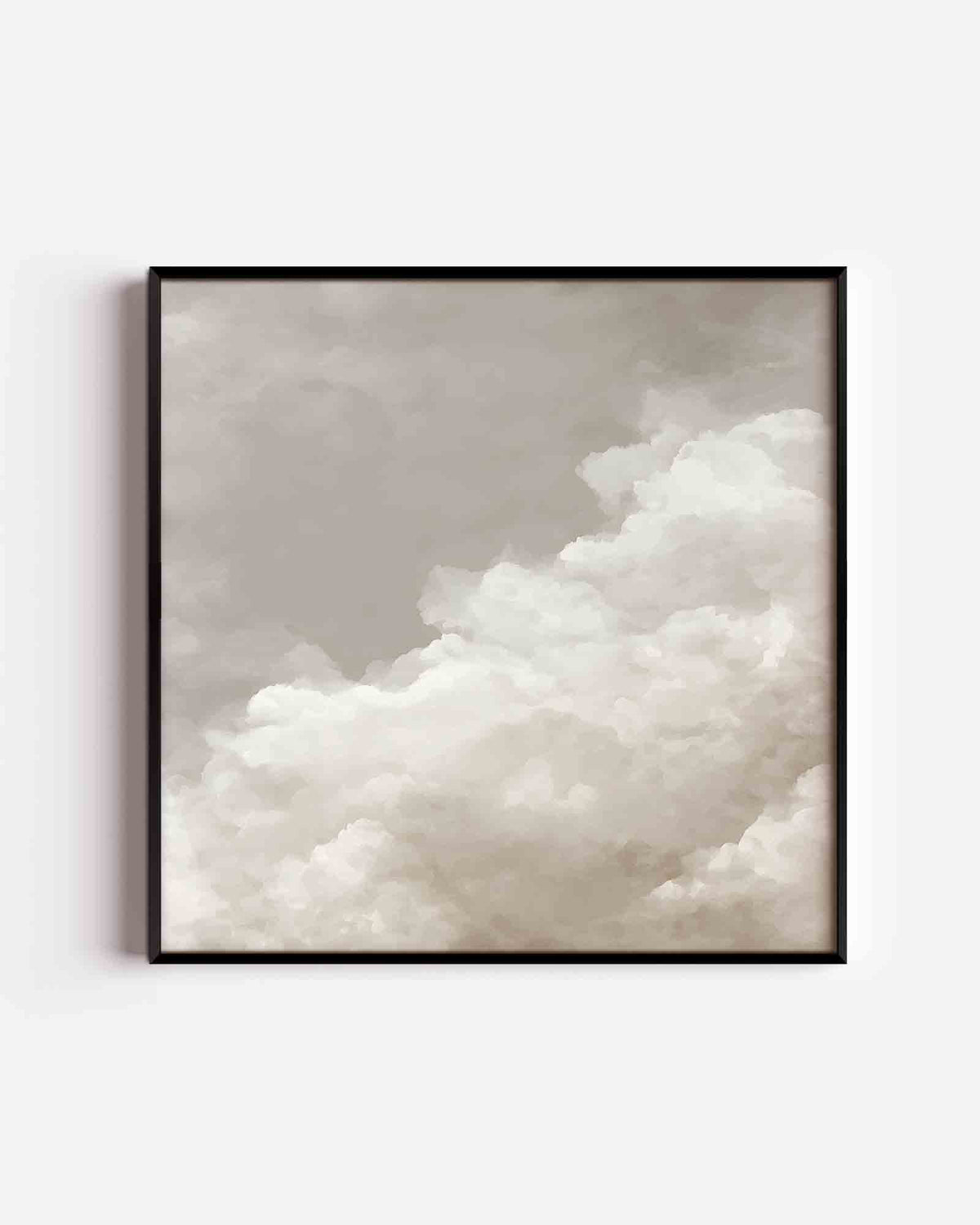Wolkenformatie – abstracte textuur vierkante poster als wanddecoratie