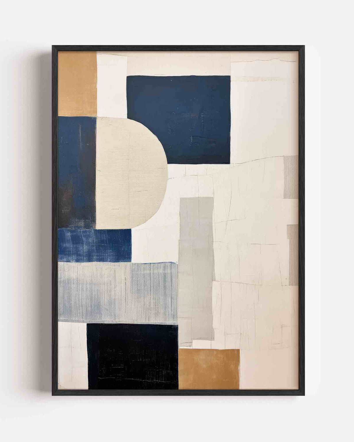 Abstracte vormen – Kunst & Design poster als staande wanddecoratie
