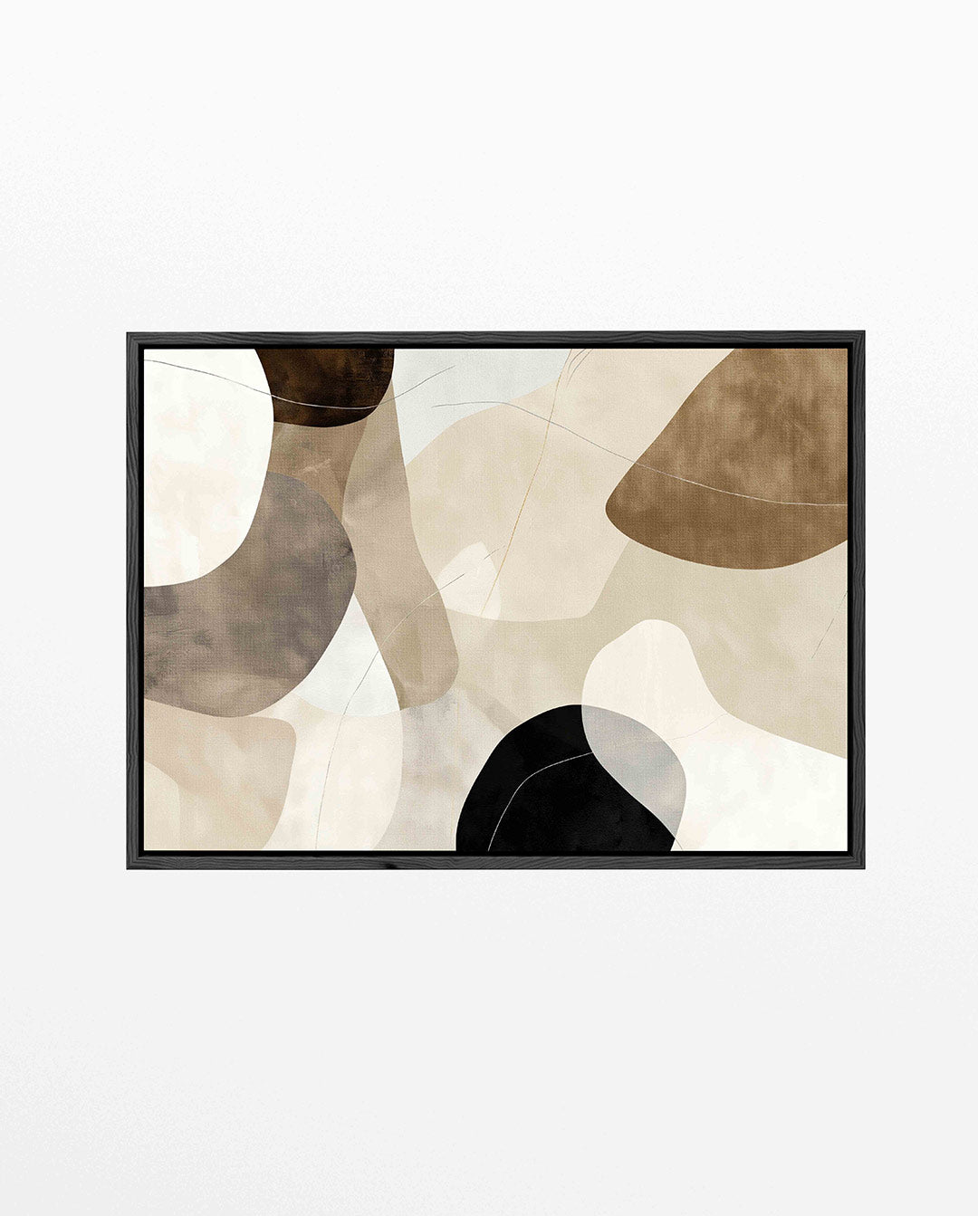 Organische vormen compositie – Editie 5 – liggend abstract kunstwerk
