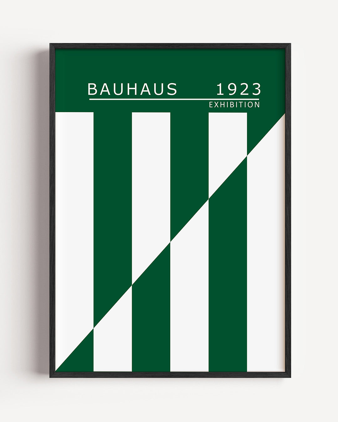 Lijnen en vlakken – staande Bauhaus poster als wanddecoratie