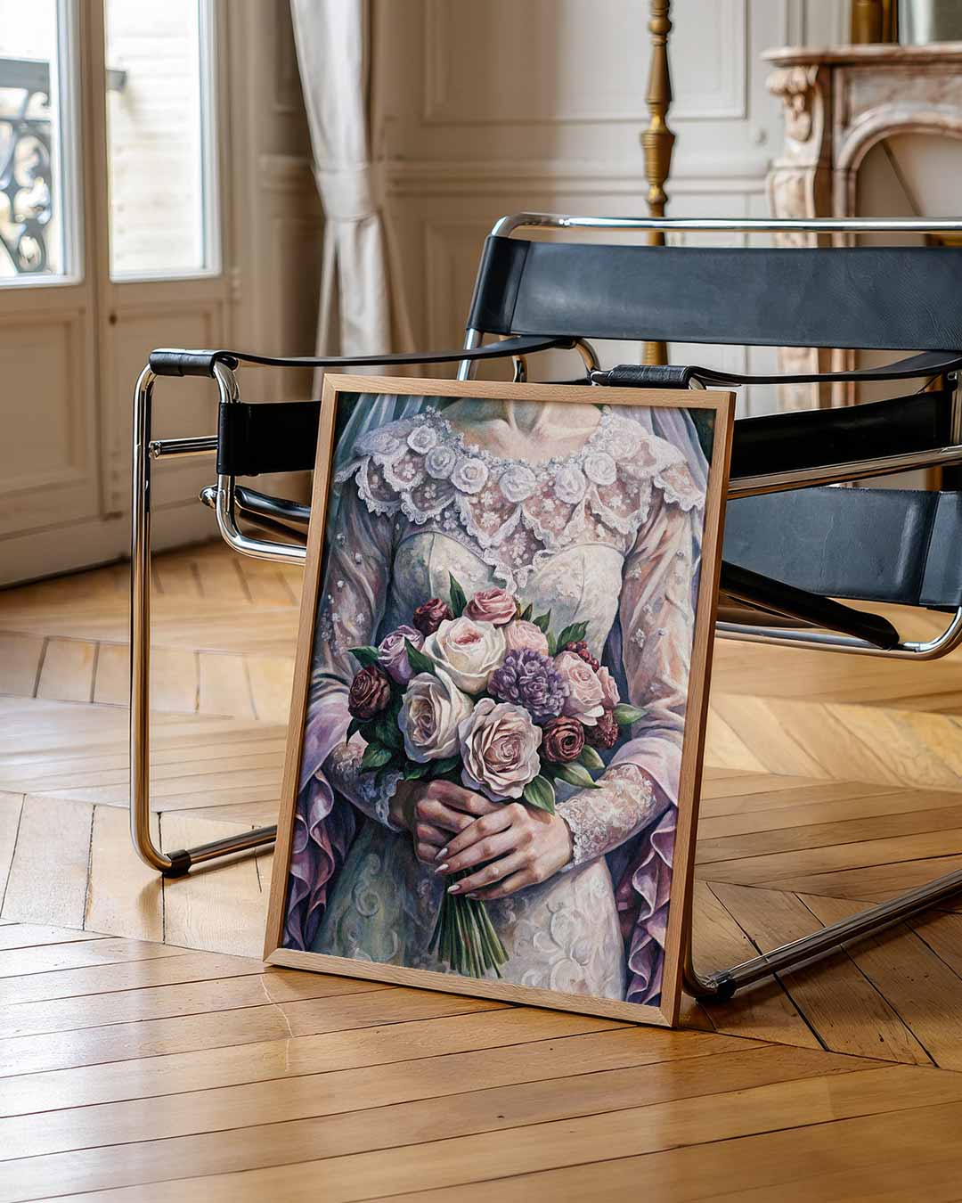 Romantische Bruidsbloemen – staande muurposter voor Pasen
