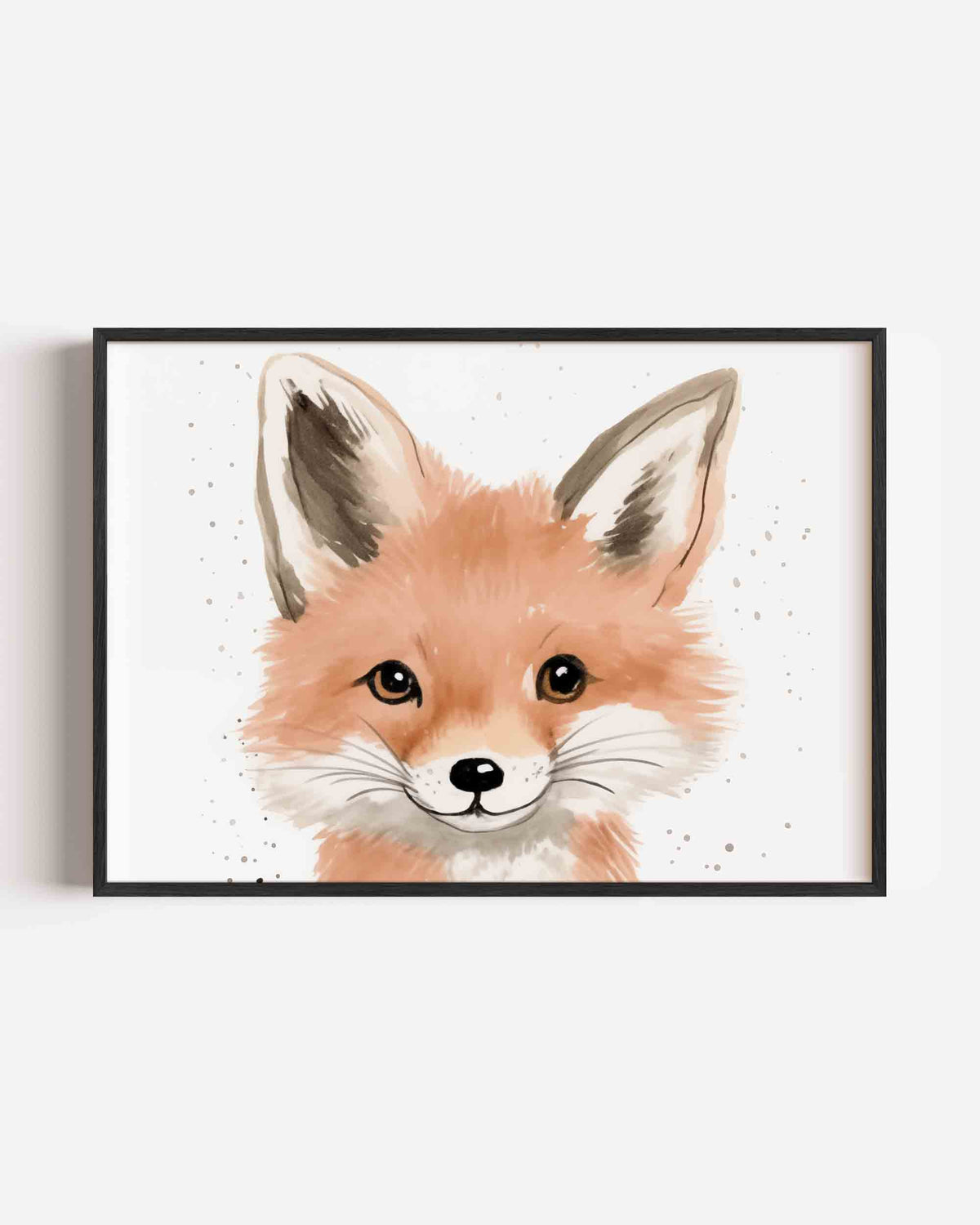 Vrolijke vos – landscape kinderposter als wanddecoratie