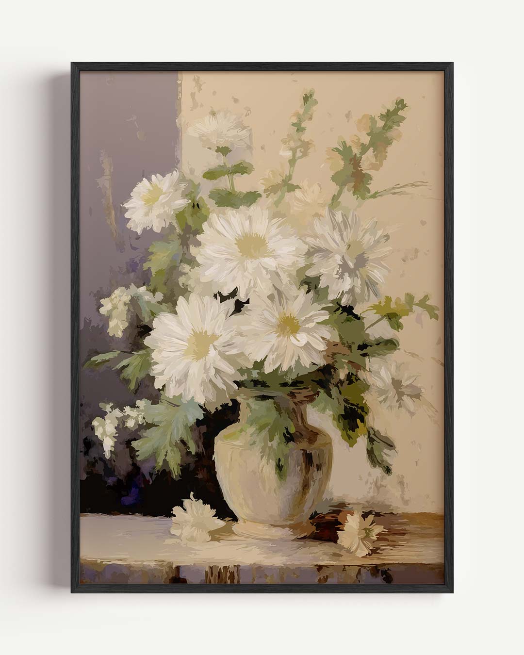 Bloemenpracht in Vaas – bloemen portret poster als wanddecoratie