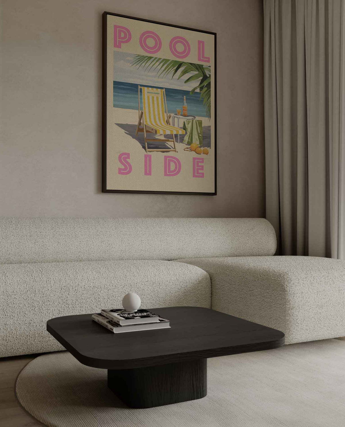 Zomerstrand Lounge – plexiglas kunstwerk als wanddecoratie