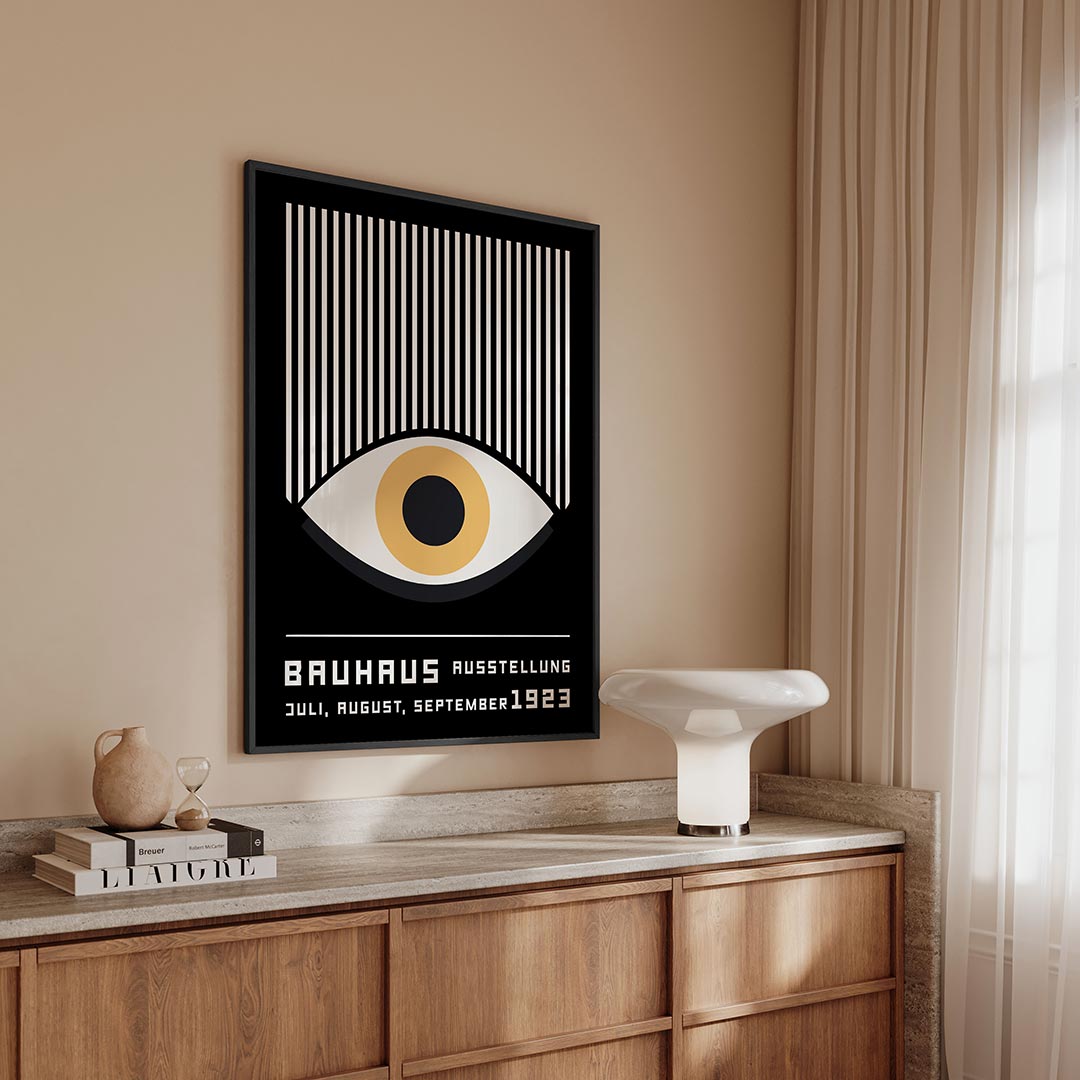  – geometrische Bauhaus poster in staand formaat