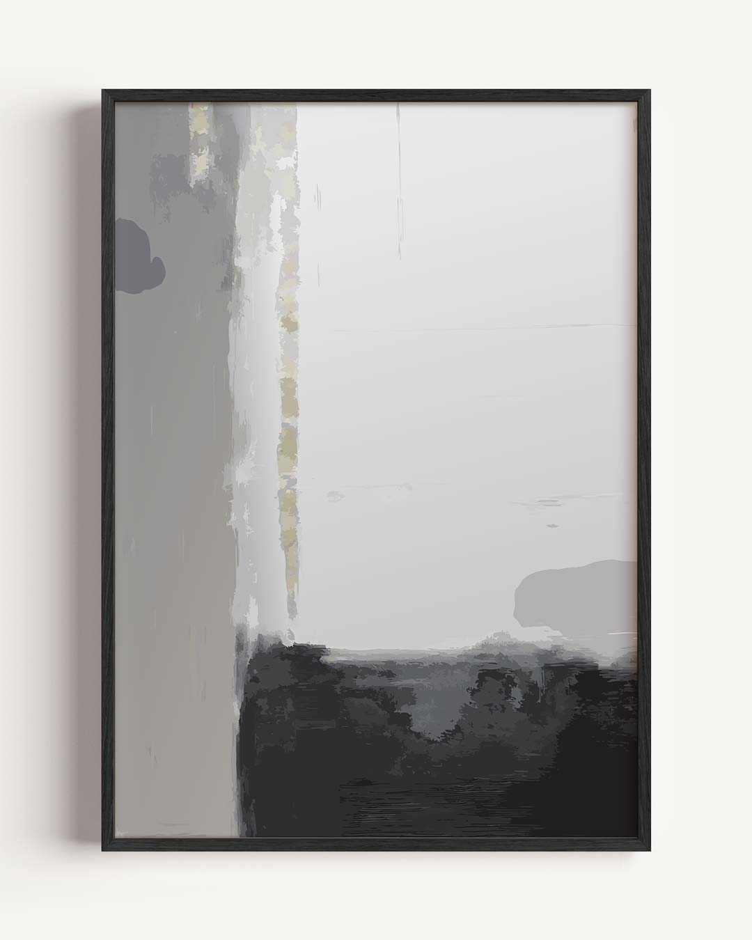 Modern Grijs Abstract – kleurrijke abstracte portret poster als wanddecoratie