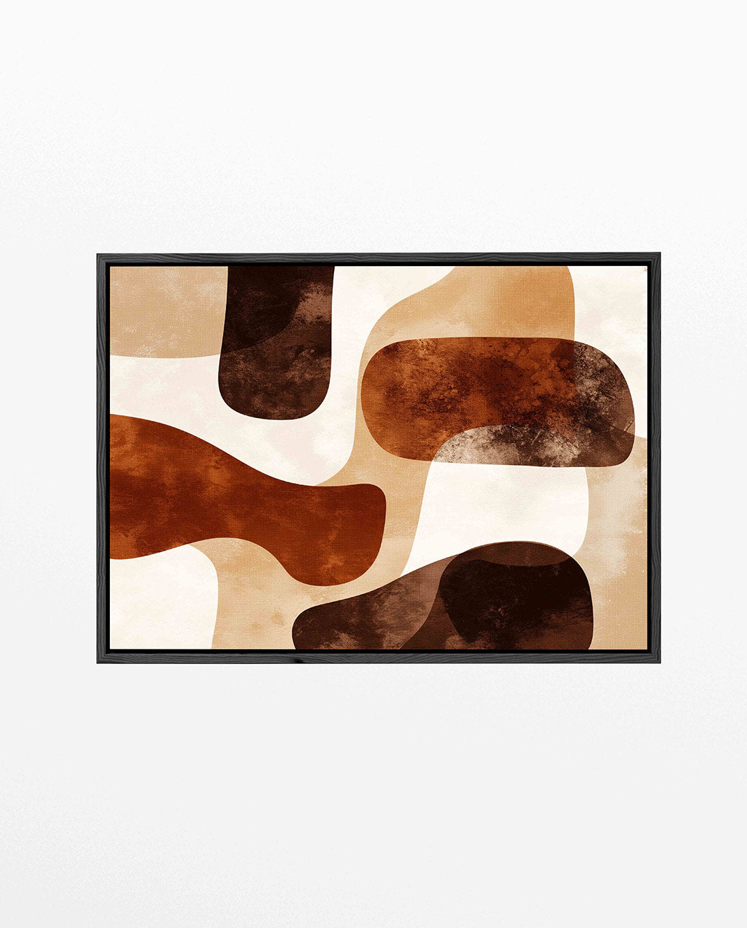 Organische vormen compositie – Harmonieuze – liggend wanddecoratie kunstwerk