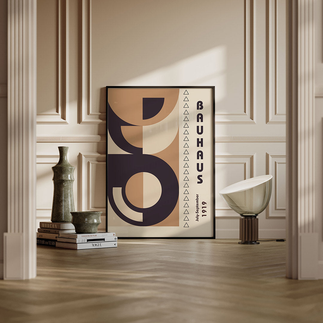 Vormen en vlakken – moderne Bauhaus wandkunst als poster
