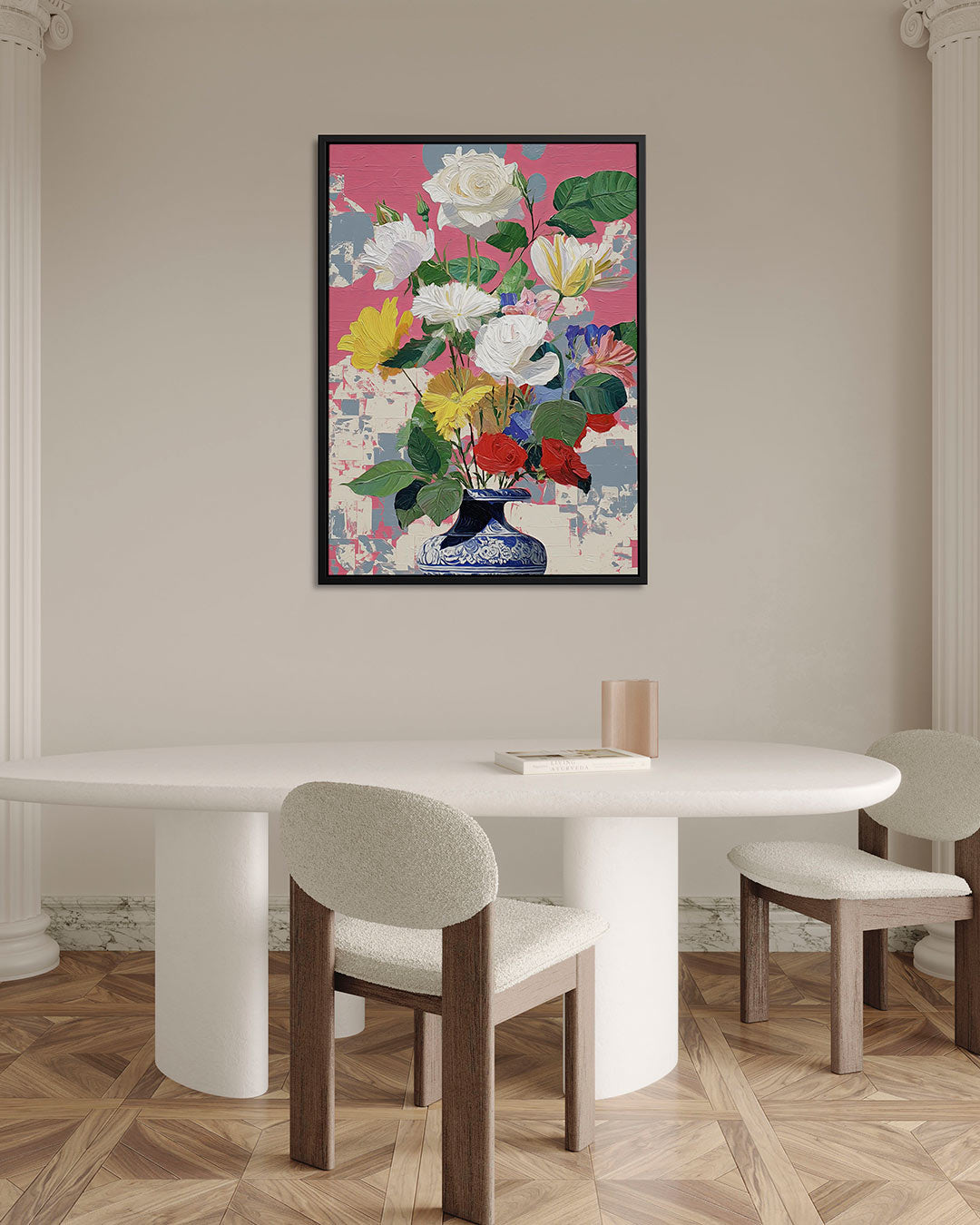 Bloemrijke compositie – alternatieve weergave van het kunstwerk