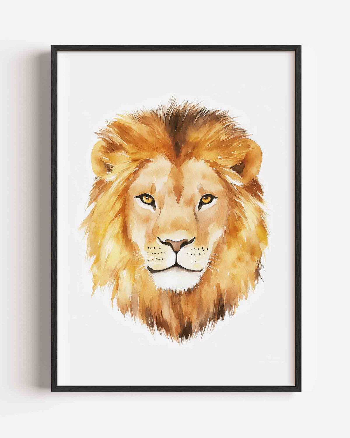 Leeuw portret – kids portret poster als wanddecoratie