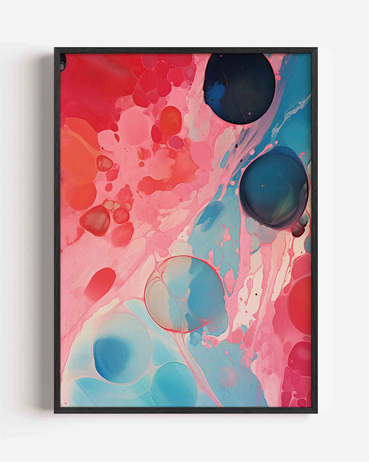 Abstracte vormen – Kleur & Vormen portret poster als wanddecoratie