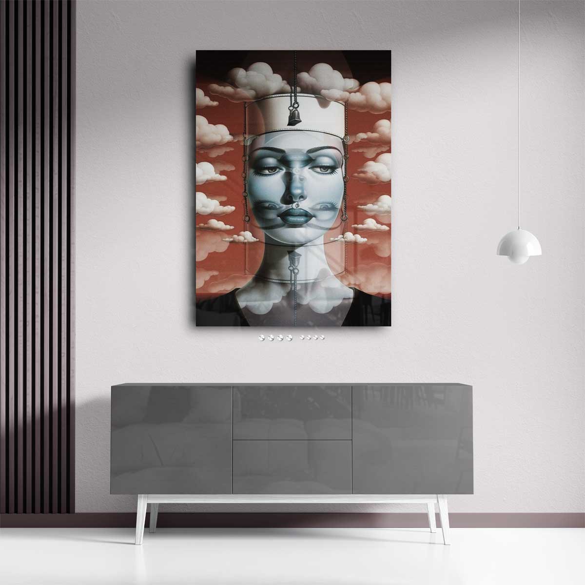 Dromerige Illusie – plexiglas kunstwerk als wanddecoratie