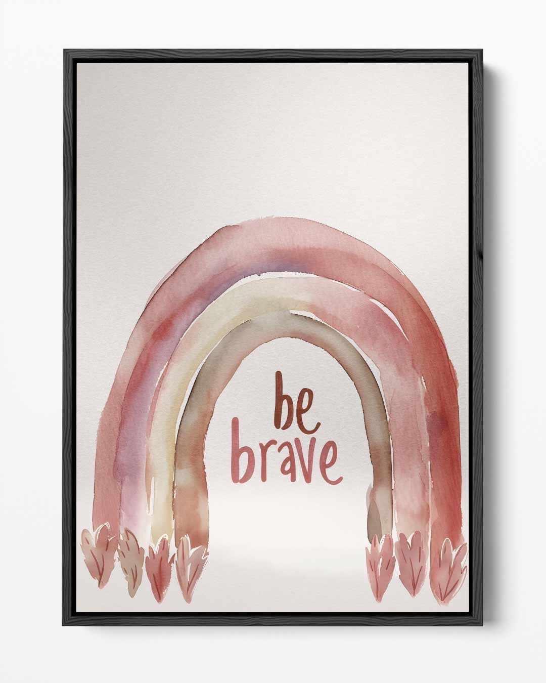 Be Brave Regenboog Kunstwerk – portret kunstwerk als wanddecoratie