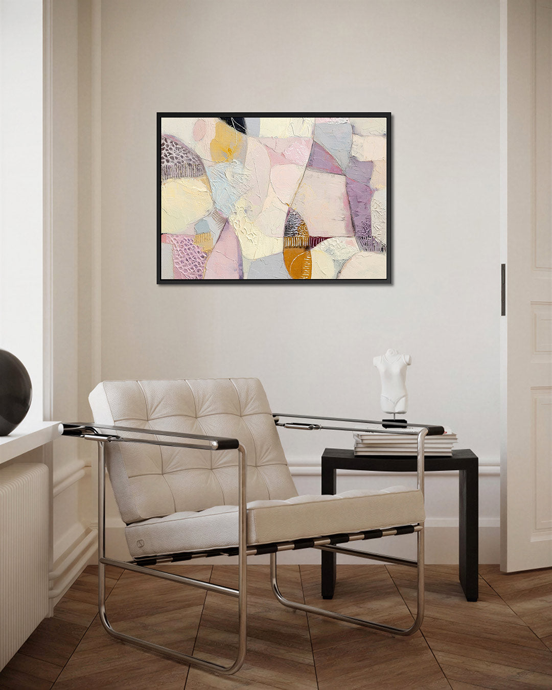 Organische vormen compositie – Texturen – kunstwerk op canvas, dibond of plexiglas