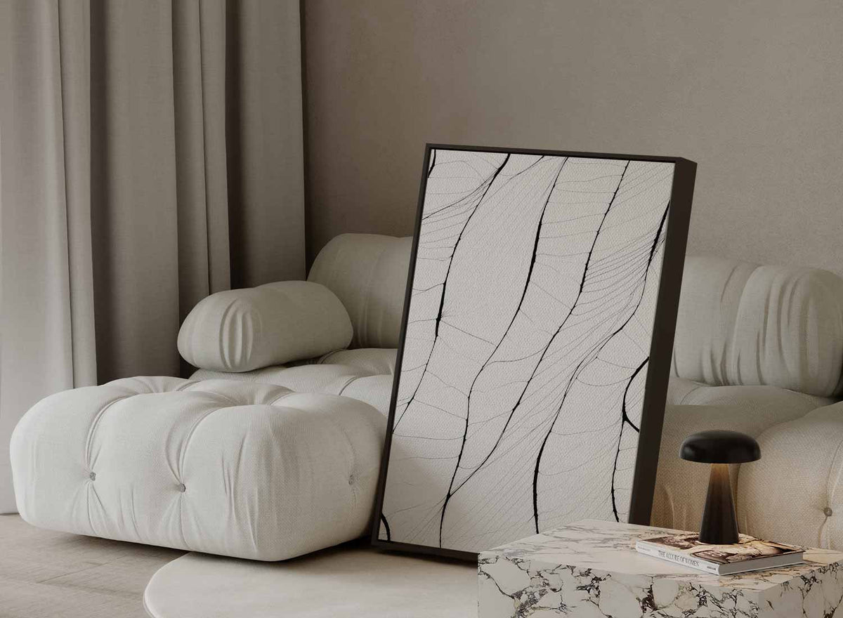 Fragiele Natuurpracht – staande wandkunst voor woonkamer of interieur