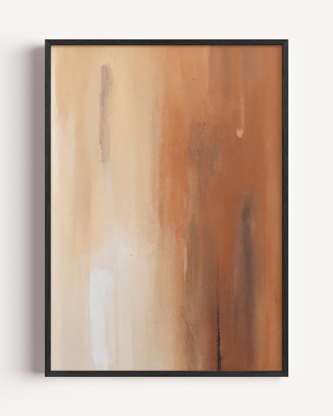 Warme Aardetinten Abstracte – textuur portret poster als wanddecoratie