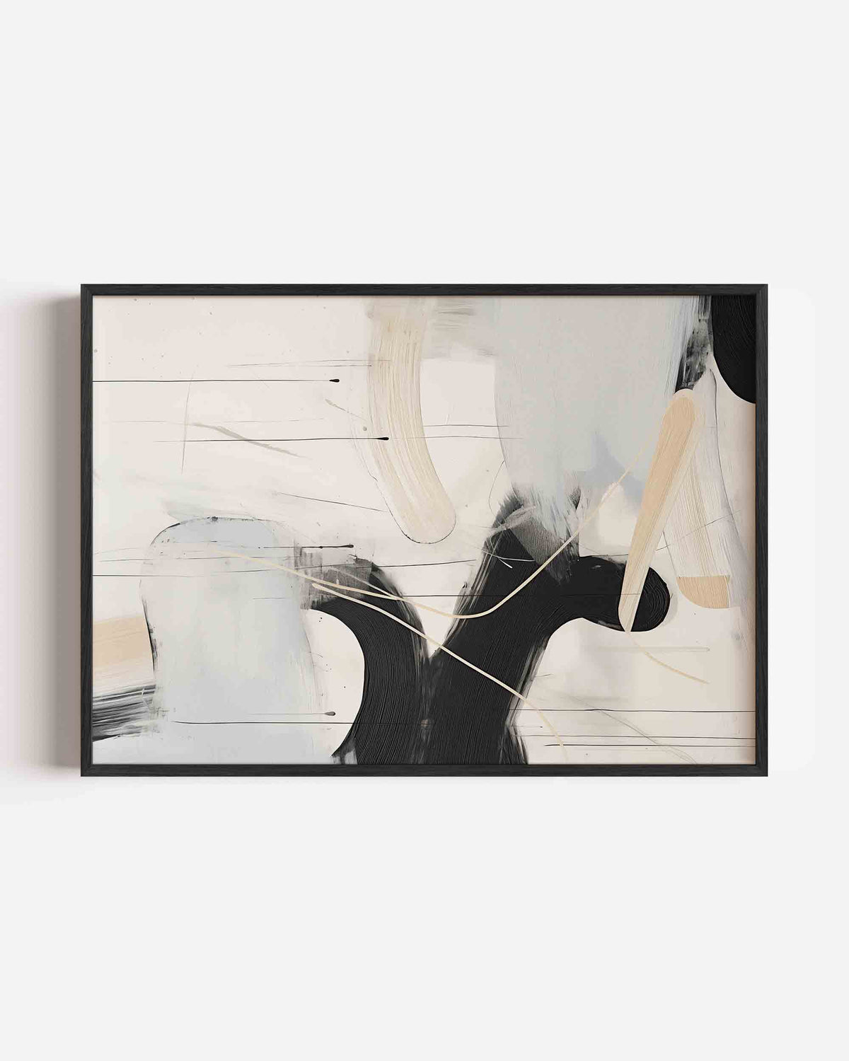 Abstracte vormen – abstracte landscape poster als wanddecoratie