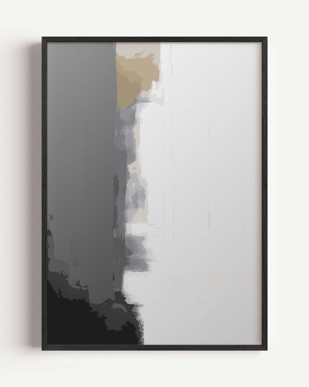 Mystieke Grijs Abstractie – kleurrijke abstracte portret poster als wanddecoratie