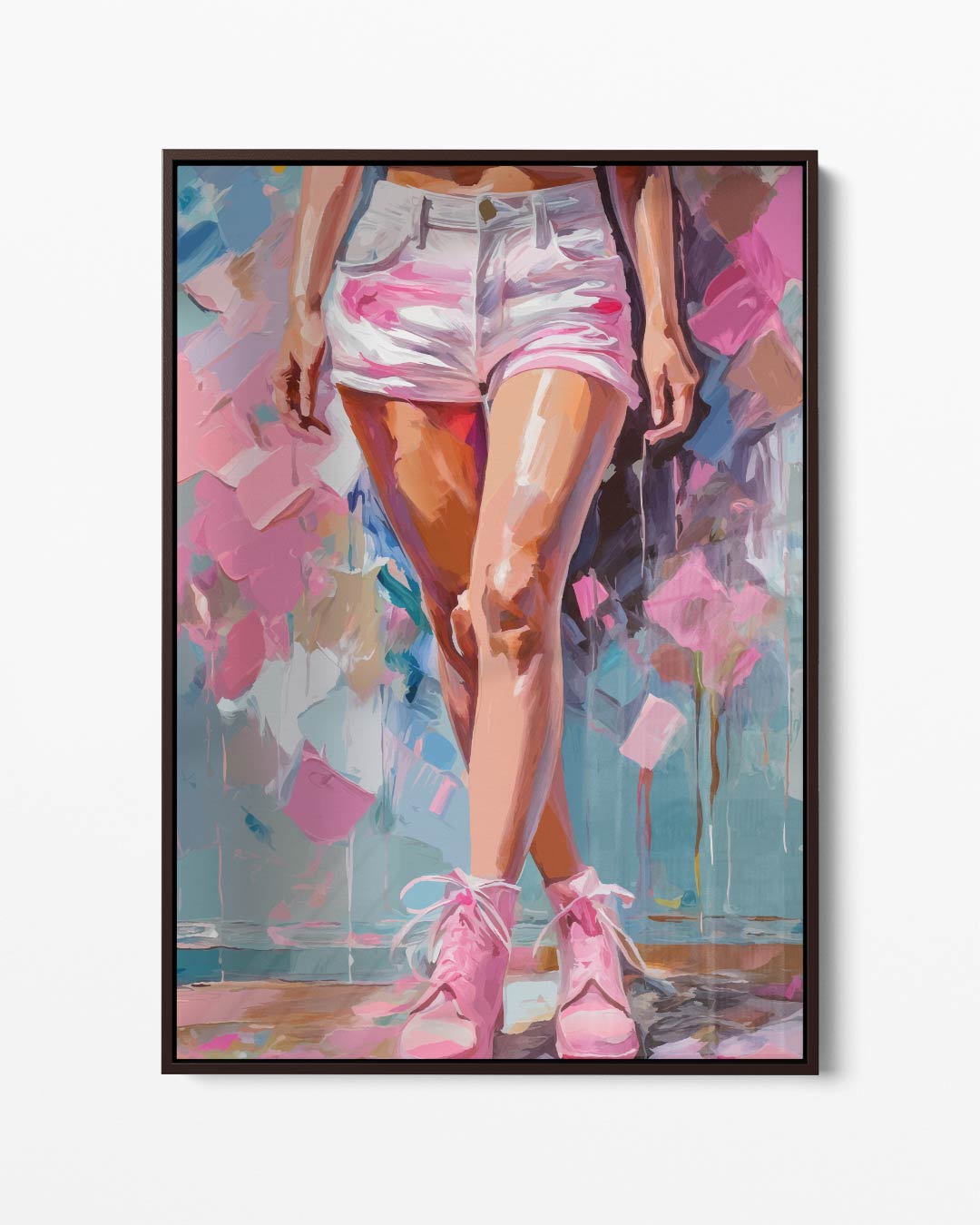 Stijlvolle Zomerwandeling – portret kunstwerk als wanddecoratie