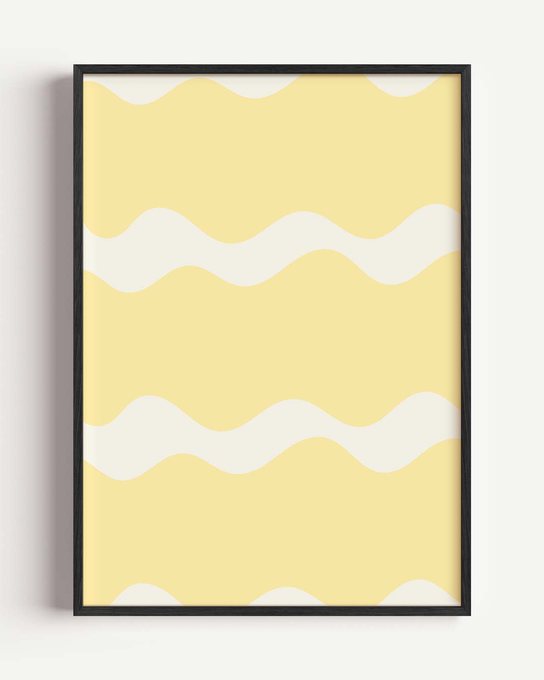 Zonnestraaltjes Golfjes – kleurrijke abstracte portret poster als wanddecoratie