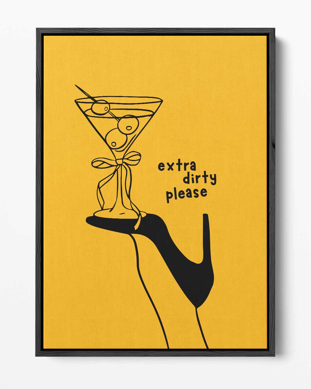 Cocktail Chic – portret kunstwerk als wanddecoratie