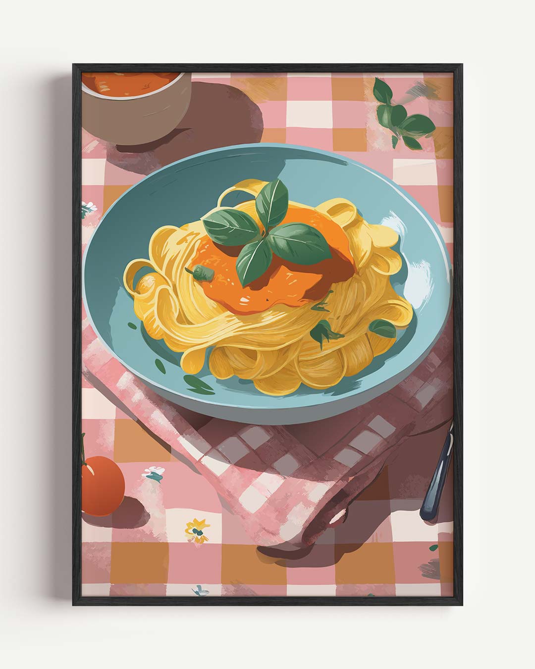Italiaanse Pastavibes – keuken portret poster als wanddecoratie