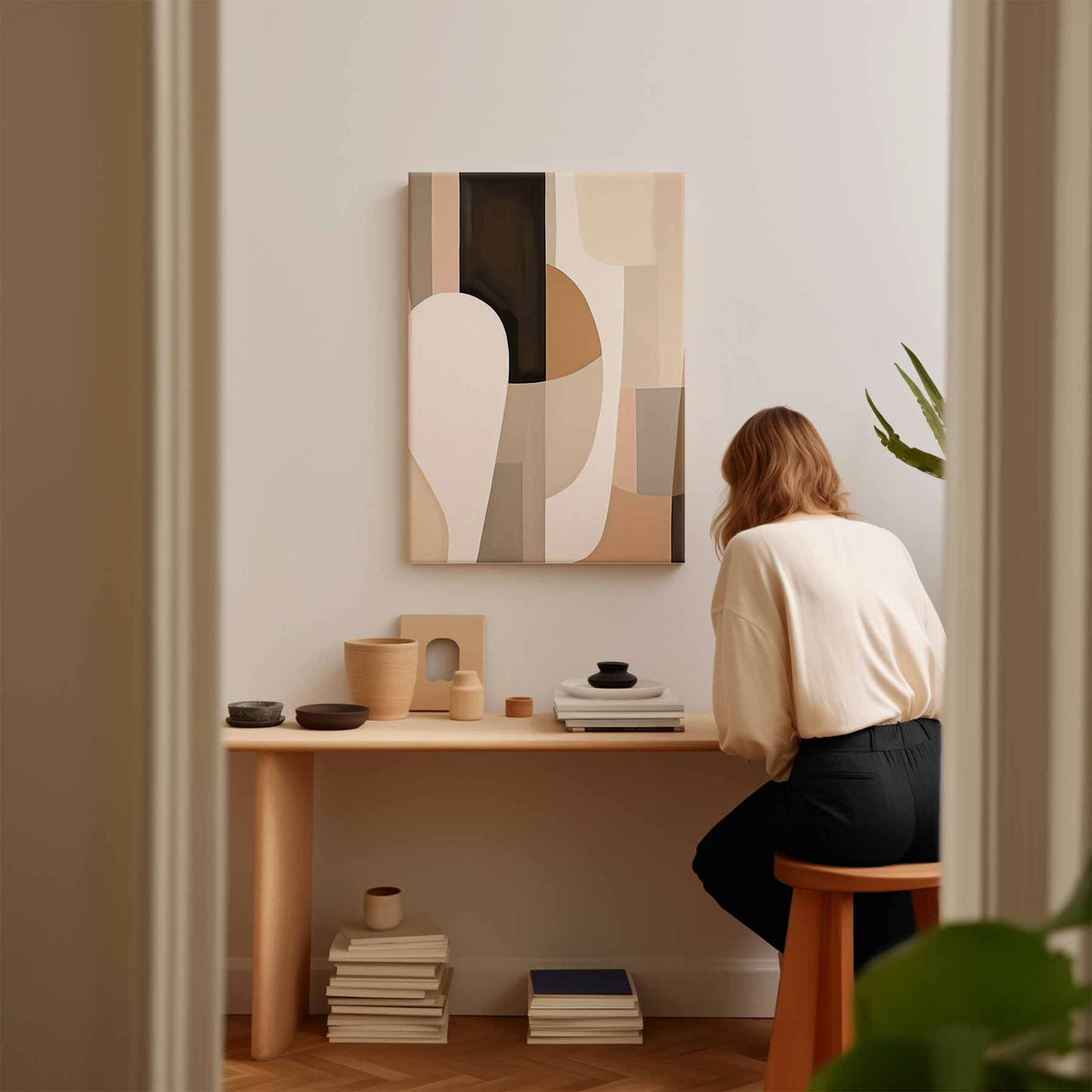 Aardse Harmonie – portret kunstwerk als wanddecoratie, afbeelding 17