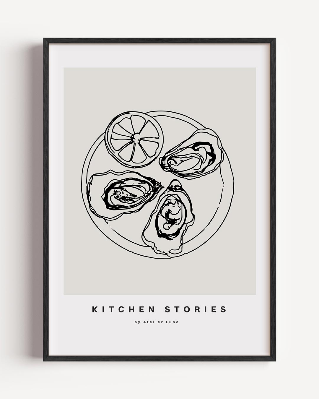 Stijlvolle Keuken Illustratie – keuken portret poster als wanddecoratie