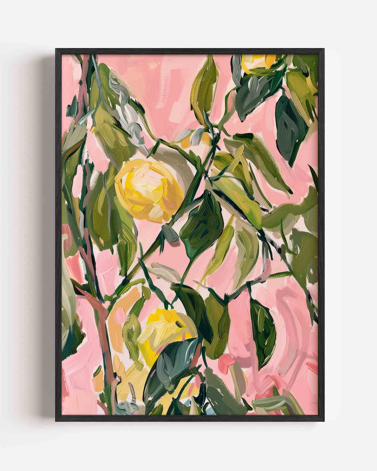 Bloemen en bladeren – Kunst & Design poster als staande wanddecoratie
