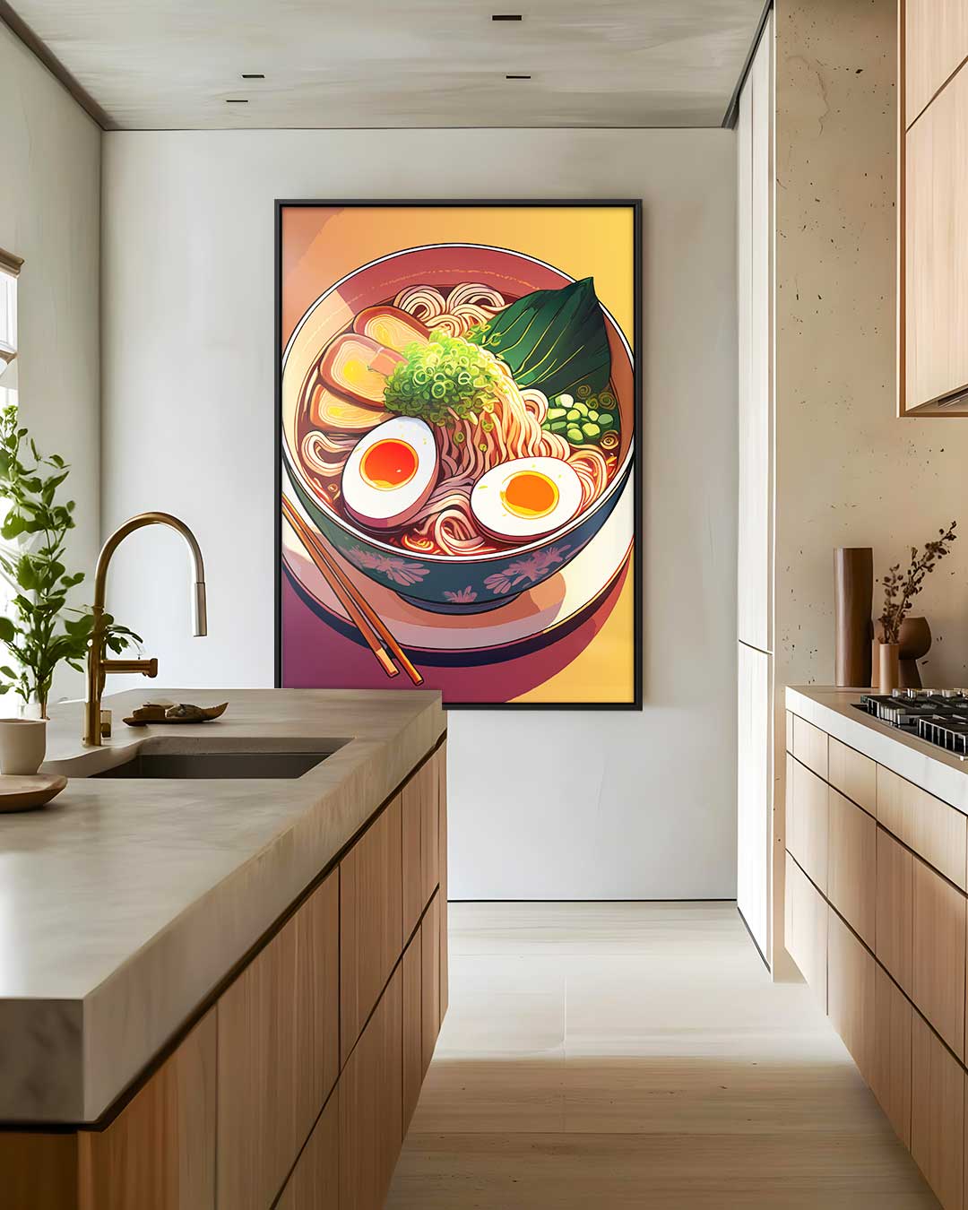 Levende Ramen Kom – dibond wanddecoratie in staand formaat