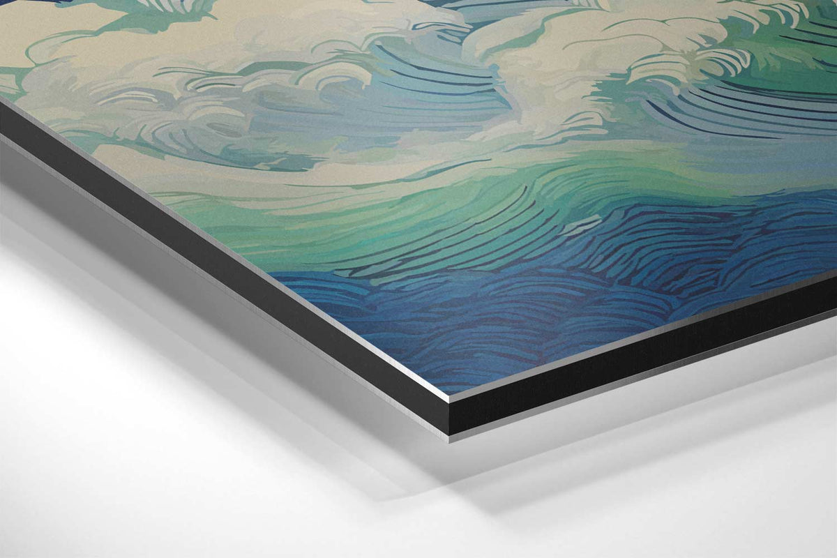 Woeste Zee Golven Kunstwerk – canvas kunstwerk als wanddecoratie