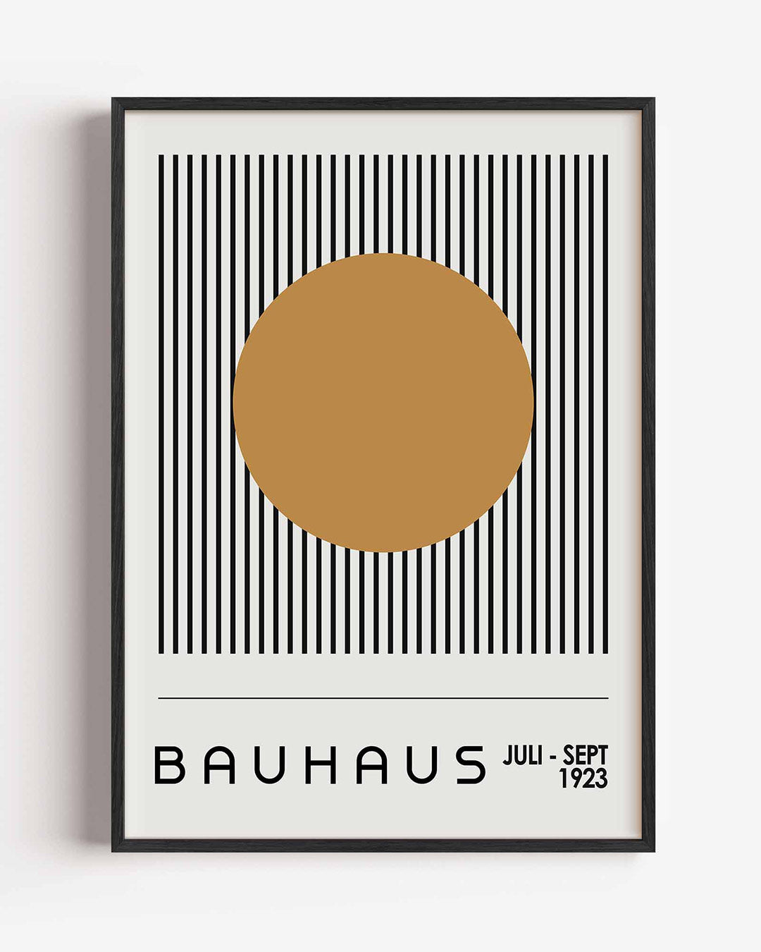 Cirkel en lijnen – staande Bauhaus poster als wanddecoratie